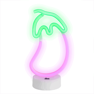 Lámpara Neon Led Berenjena