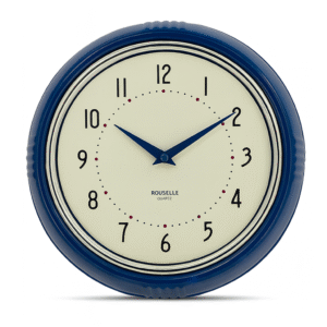 Reloj Pared Retro Azul
