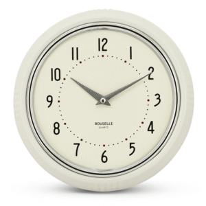 Reloj Pared Retro Blanco