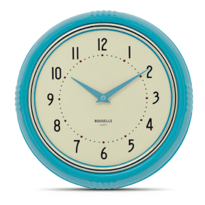 Reloj Pared Retro Turquesa
