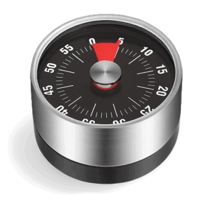 Timer Moderno Negro